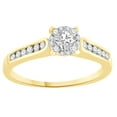 thumbnail image 1 of AFFY White Natural Diamond Engagement Ring In 14k Yellow Gold (0.72 Cttw), 1 of 1