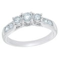 thumbnail image 1 of AFFY White Natural Diamond Engagement Ring in 10k White Gold (0.5 Cttw), 1 of 1