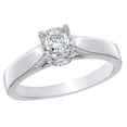 thumbnail image 1 of AFFY White Natural Diamond Engagement Ring in 10k White Gold, 1 of 1