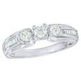 thumbnail image 1 of AFFY White Natural Diamond Engagement Ring in 10k White Gold, 1 of 1