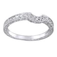 thumbnail image 1 of AFFY White Natural Diamond Engagement Wedding Band Ring In 14K White Gold (0.16 Cttw), 1 of 1