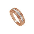 thumbnail image 1 of AFFY White Natural Diamond Engagement Wedding Ring for Women's in 10k Rose Gold (3/8 Cttw), 1 of 1