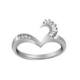 thumbnail image 1 of AFFY White Natural Diamond Enhancer Engagement Guard Wrap Ring in 14k White Gold (0.22 Cttw), 1 of 1