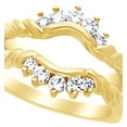 thumbnail image 1 of AFFY White Natural Diamond Enhancer Guard Ring in 14k Yellow Gold (0.5 Cttw) Ring Size : 5.5, 1 of 1