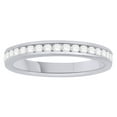 thumbnail image 1 of AFFY White Natural Diamond Eternity Anniversary Ring In 14k White Gold (0.5 Cttw)-8, 1 of 1