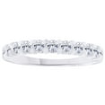 thumbnail image 1 of AFFY White Natural Diamond Eternity Band Ring In 14k White Gold (0.4 Cttw), 1 of 1