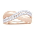 thumbnail image 1 of AFFY White Natural Diamond Fashion Ring In 10k Rose Gold (0.33 Cttw), 1 of 1