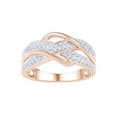 thumbnail image 1 of AFFY White Natural Diamond Fashion Ring In 10k Rose Gold (0.5 Cttw), 1 of 1