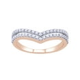 thumbnail image 1 of AFFY White Natural Diamond Fashion Ring In 10k Rose Gold (0.5 Cttw), 1 of 1