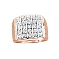 thumbnail image 1 of AFFY White Natural Diamond Fashion Ring In 10k Rose Gold (1.5 Cttw), 1 of 1
