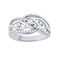 thumbnail image 1 of AFFY White Natural Diamond Fashion Ring In 10k White Gold (0.5 Cttw), 1 of 1