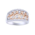 thumbnail image 1 of AFFY White Natural Diamond Fashion Ring In 10k White Gold (0.5 Cttw), 1 of 1