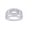 thumbnail image 1 of AFFY White Natural Diamond Fashion Ring In 10k White Gold (0.5 Cttw), 1 of 1