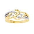 thumbnail image 1 of AFFY White Natural Diamond Fashion Ring In 10k Yellow Gold (0.17 Cttw), 1 of 1