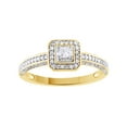 thumbnail image 1 of AFFY White Natural Diamond Fashion Ring In 10k Yellow Gold (0.25 Cttw), 1 of 1