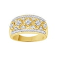 thumbnail image 1 of AFFY White Natural Diamond Fashion Ring In 10k Yellow Gold (0.33 Cttw), 1 of 1