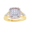 thumbnail image 1 of AFFY White Natural Diamond Fashion Ring In 10k Yellow Gold (0.375 Cttw), 1 of 1