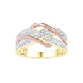 thumbnail image 1 of AFFY White Natural Diamond Fashion Ring In 10k Yellow Gold (0.5 Cttw), 1 of 1