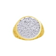 thumbnail image 1 of AFFY White Natural Diamond Fashion Ring In 10k Yellow Gold (0.5 Cttw), 1 of 1