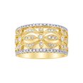 thumbnail image 1 of AFFY White Natural Diamond Fashion Ring In 10k Yellow Gold (0.75 Cttw), 1 of 1