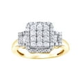 thumbnail image 1 of AFFY White Natural Diamond Fashion Ring In 10k Yellow Gold (1 Cttw), 1 of 1