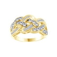 thumbnail image 1 of AFFY White Natural Diamond Fashion Ring In 10k Yellow Gold (1 Cttw), 1 of 1