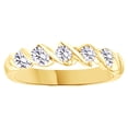 thumbnail image 1 of AFFY White Natural Diamond Five Stone Anniversary Ring In 14k Yellow Gold (0.5 Cttw), 1 of 1