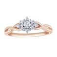 thumbnail image 1 of AFFY White Natural Diamond Flower Ring In Solid Gold (0.25 Cttw), 1 of 1