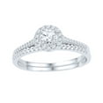 thumbnail image 1 of AFFY White Natural Diamond Frame Bridal Ring Set In Solid Gold (0.5 Cttw), 1 of 1