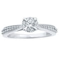 thumbnail image 1 of AFFY White Natural Diamond Frame Engagement Ring in 10k Solid Gold By, 1 of 1