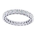 thumbnail image 1 of AFFY White Natural Diamond Full Eternity Engagement Band Ring 14K Solid White Gold (1.75 Ct), Ring Size-10.5, 1 of 1