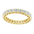 thumbnail image 1 of AFFY White Natural Diamond Full Eternity Engagement Band Ring In 14K Solid Yellow Gold (1.75 Ct), Ring Size-6 By, 1 of 1