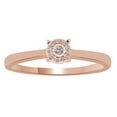 thumbnail image 1 of AFFY White Natural Diamond Halo Ring In 10k Rose Gold (0.5 Cttw), 1 of 1