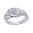 thumbnail image 1 of AFFY White Natural Diamond Halo Ring In Solid Gold (0.5 Cttw), 1 of 1