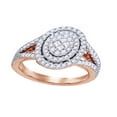 thumbnail image 1 of AFFY White Natural Diamond Halo Ring In Solid Gold (0.5 Cttw), 1 of 1