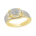 thumbnail image 1 of AFFY White Natural Diamond Halo Ring In Solid Gold (0.5 Cttw), 1 of 1