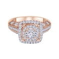 thumbnail image 1 of AFFY White Natural Diamond Halo Ring In Solid Gold (0.63 Cttw), 1 of 1