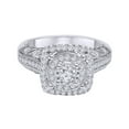 thumbnail image 1 of AFFY White Natural Diamond Halo Ring In Solid Gold (0.63 Cttw), 1 of 1