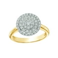thumbnail image 1 of AFFY White Natural Diamond Layered Frame Ring in 10k Yellow Gold, 1 of 1