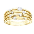 thumbnail image 1 of AFFY White Natural Diamond Layered Orbit Ring In Solid Gold (0.5 Cttw), 1 of 1