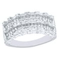 thumbnail image 1 of AFFY White Natural Diamond Multi-Row Ring In 10k White Gold, 1 of 1