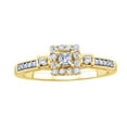 thumbnail image 1 of AFFY White Natural Diamond Promise Ring In 10k Yellow Gold (0.33 Cttw), 1 of 1
