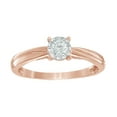 thumbnail image 1 of AFFY White Natural Diamond Promise Ring in 10k Rose Gold, 1 of 1