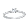 thumbnail image 1 of AFFY White Natural Diamond Promise Ring in 10k White Gold, 1 of 1