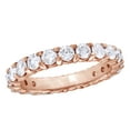 thumbnail image 1 of AFFY White Natural Diamond Rectangular Cluster Ring In 10k Rose Gold (0.2 Cttw), 1 of 1