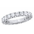 thumbnail image 1 of AFFY White Natural Diamond Rectangular Cluster Ring In 10k White Gold (0.2 Cttw), 1 of 1