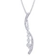 thumbnail image 1 of AFFY White Natural Diamond "S" Pendant Necklace in 14K Solid White Gold (0.5 Ct), 1 of 1