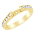 thumbnail image 1 of AFFY White Natural Diamond Semi Mount Engagement Ring in 14k Yellow Gold (0.5 ct) Ring Size - 12.5, 1 of 1