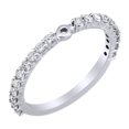 thumbnail image 1 of AFFY White Natural Diamond Semi mount Engagement Ring in 14k White Gold (0.5 Cttw) Ring Size : 6.5, 1 of 1