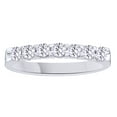thumbnail image 1 of AFFY White Natural Diamond Seven Stone Anniversary Ring In 14k White Gold (0.5 Cttw), 1 of 1
